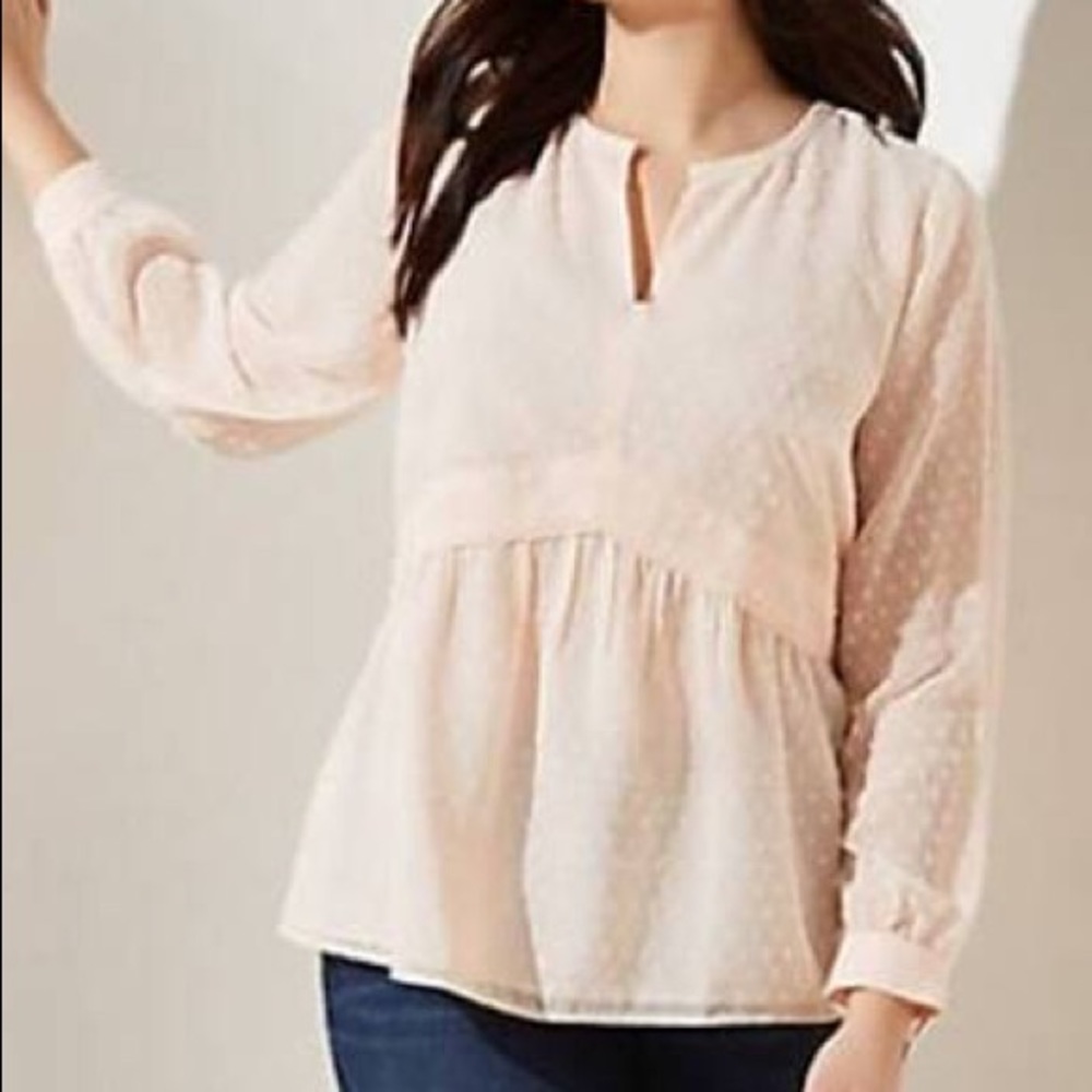 Loft • Swiss Dot Blouse